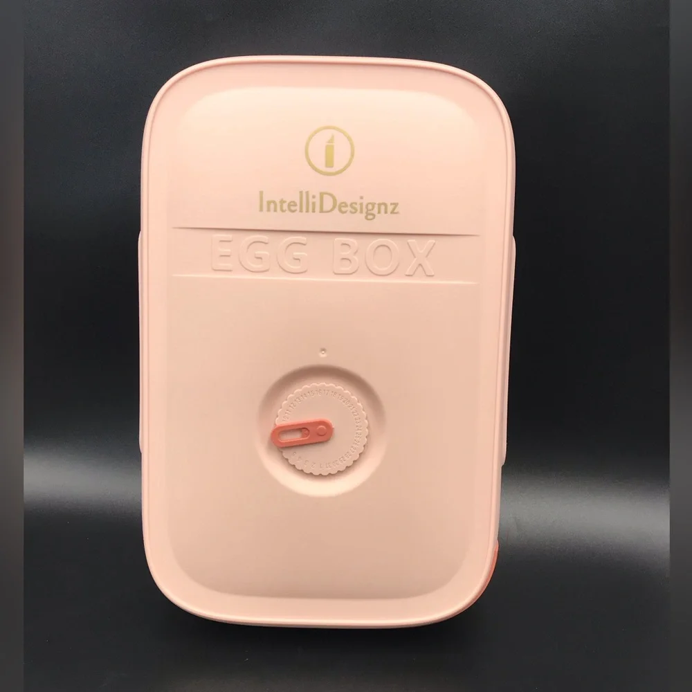 IntelliDesignz‎ 18ct Egg Storage Container Pink Stackable Calendar Organizer